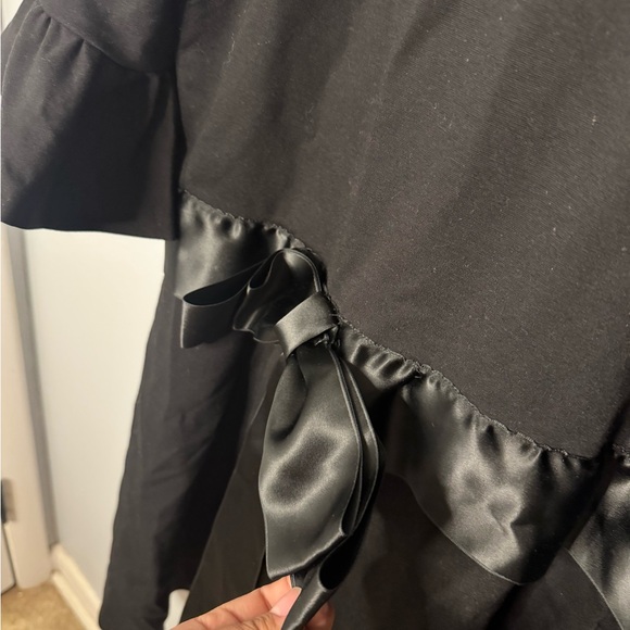 Kate Spade Black Dress with Satin Ruffles - Picture 4 of 6